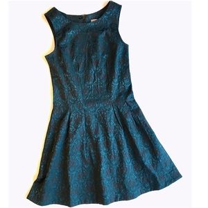 Forever 21 Unique Black Lace Dark Teal Form Fit